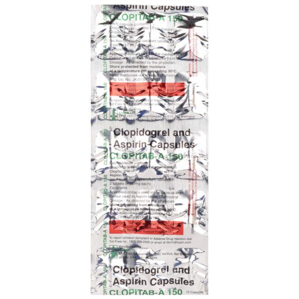 Buy Clopitab-A 150 Capsule Online | Clopidogrel & Aspirin Combo for Heart Health
